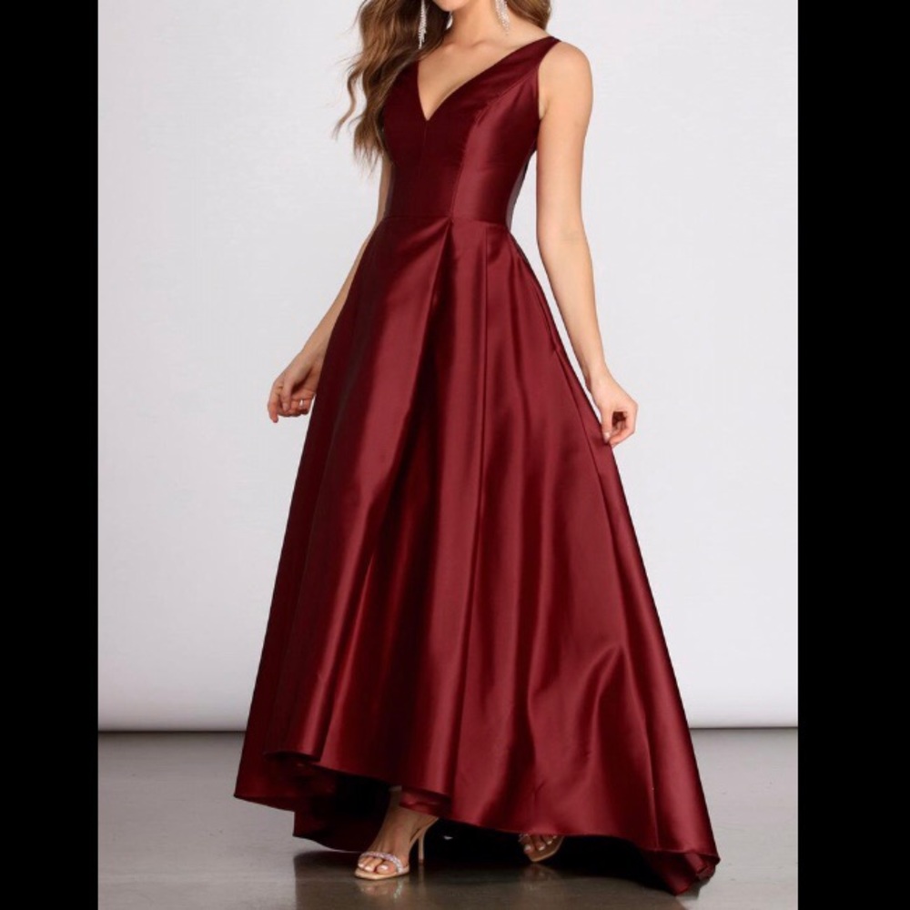 Windsor Reina Stunning Satin Ball Gown Prom Dress